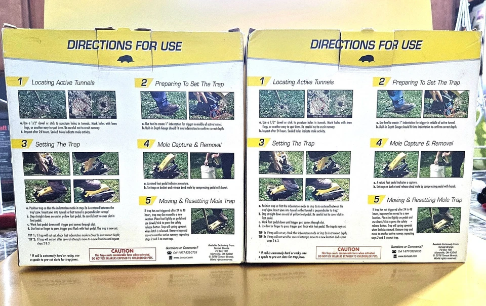 Lote de 2 trampas para topos Tomcat diseño BioSafe Foto 3 de 3