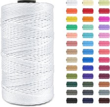 Polypropylene Macrame Cord 1.5mm Thick 656ft Twisted Craft String