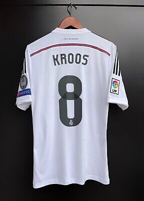 REAL MADRID 2014 2015 HOME FOOTBALL SHIRT JERSEY ADIDAS #8 REAL MADRID 2014 2015 HOME FOOTBALL SHIRT JERSEY ADIDAS #8