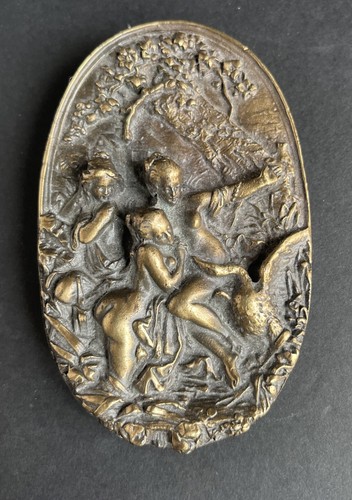 BERGAMOT Leda & The Swan Greek Spartan Queen Mythology Art 3D Belt Buckle A-180 - Picture 17 of 22