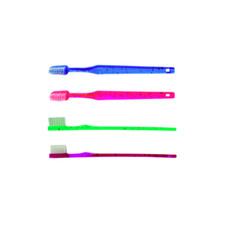 ORALINE CHILD CLEAR SPARKLE TOOTHBRUSH STAGE 1 - 4 ASSORTED COLORS, 144/CASE