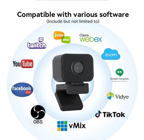 4k Ultra USB2.0 PTZHD Webcam Camera With Microphone For Live Streaming - Picture 3 of 10