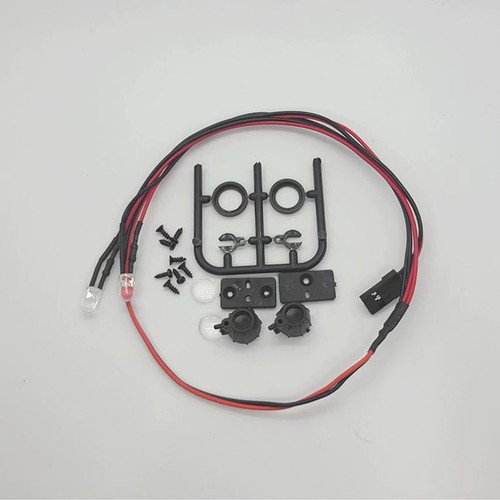 Car LED Spotlight Round/Square Lamp Set For SCX24 1/24 1/12 1/16 RC Model Car - Picture 5 of 7