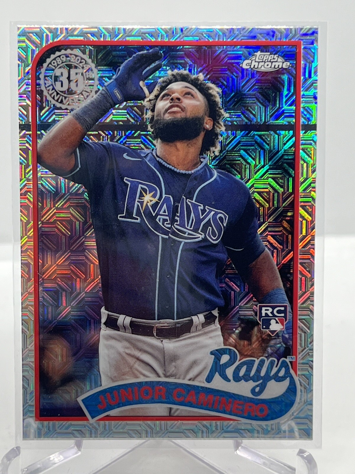 2024 Topps Series 2 Junior Caminero Rookie RC Silver Pack Mojo #2T89C-63 Rays