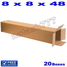 20 - 8x8x48 Cardboard Boxes 32-ECT Mailing Packing Shipping Corrugated Carton