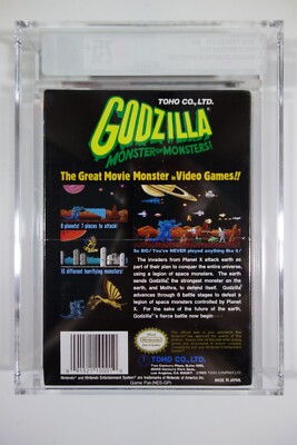 Godzilla: Monster of Monsters (NES, 1989) - Factory Sealed VGA 75+