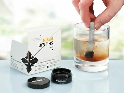 BLACKRESIN® Reines Bio Shilajit Harz | 10g | CWC Lab�️ zertifiziert | KOSTENLOSER maßgeschneiderter Spatel