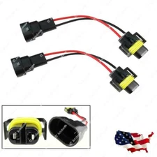 2x 9006 To H11 H8 Headlight Fog Light Conversion Connector Wiring Harness Socket