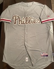 Rare Memorial Day Philadelphia Phillies Issued Authentic On-Field Jersey 48/XL