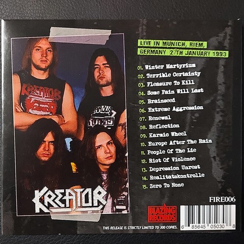 KREATOR Munich After The Rain Live 1993 CD*NEW* Sodom,Slayer,Destruction,Anthrax - Picture 2 of 4
