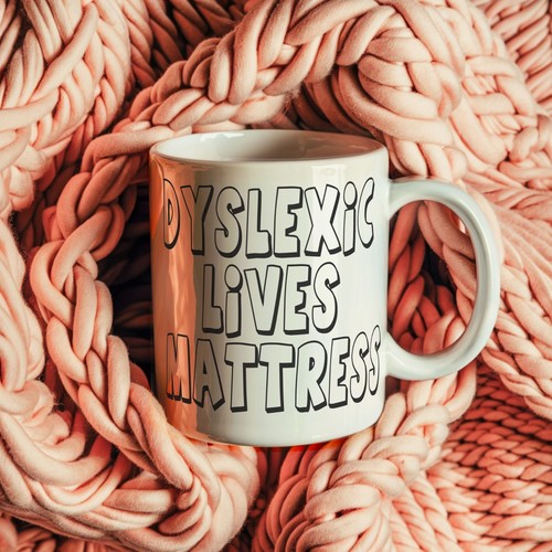 Dyslexic Lives Mattress Mug - Funny Joke Novelty Gift Coffee Tea Christmas Gift - Picture 4 of 10