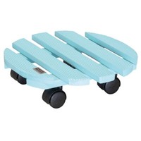 Wagner Pflanzenroller Blumenroller Aqua Rund 30 X 8 Cm TüRkis