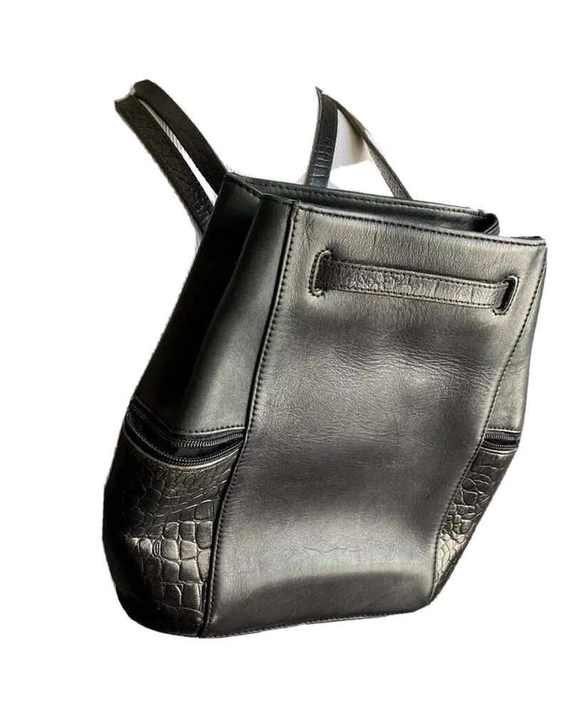 Leather backpack crossbody outlet purse