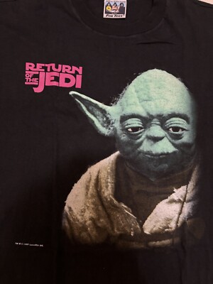 rare vintage Star Wars Return of the Jedi Yoda Lucas Film movie t