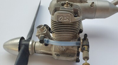 O.S. MAX 40 Nitro RC Model Plane Engine w Muffler & Prop UNTESTED