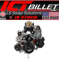 ICT Billet LS Truck Factory Location A/C compressor Bracket Kit