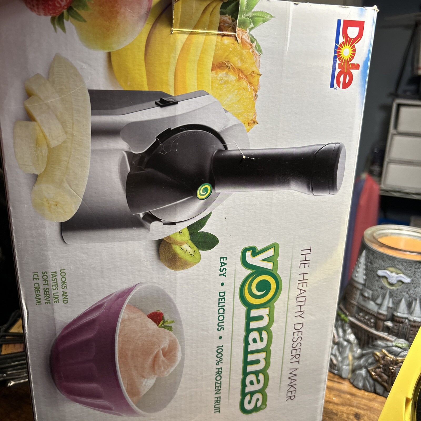 Yonanas Classic Dessert Fruit Soft Serve Maker - Yellow