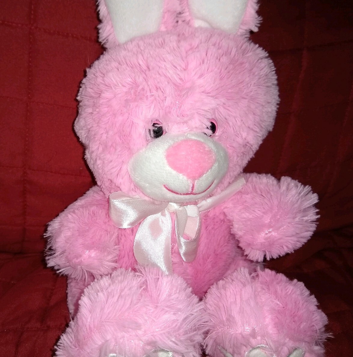  OriginalBashfulHotPinkBunnyうさぎ Stackable Bunnies