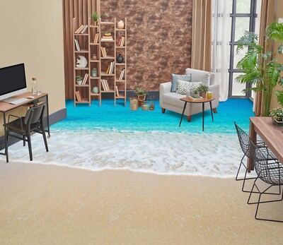 3D Ocean Sandy Beach O2112 Floor WallPaper Murals Wall Print Decal 5D Eve 2024