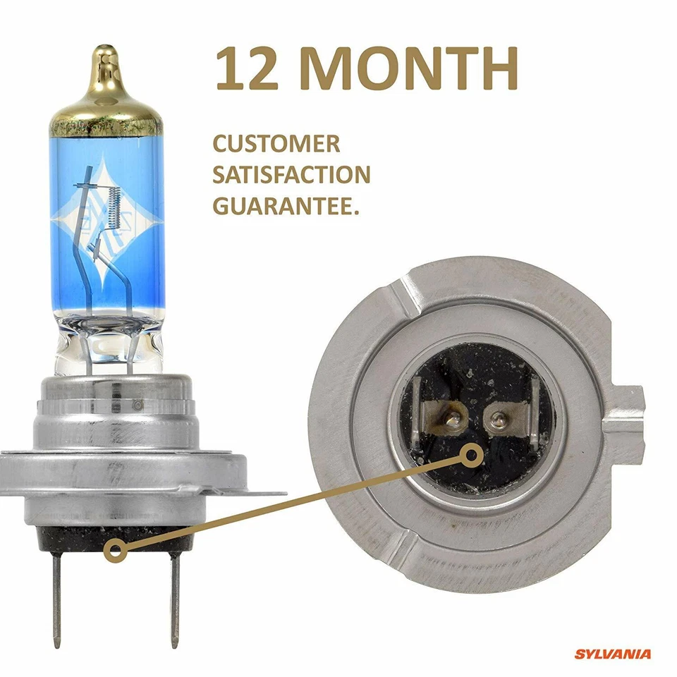 Sylvania Silverstar ZXE Gold H7 55W Two Bulbs Light Turn Corner Replace Upgrade - Image 4 of 4