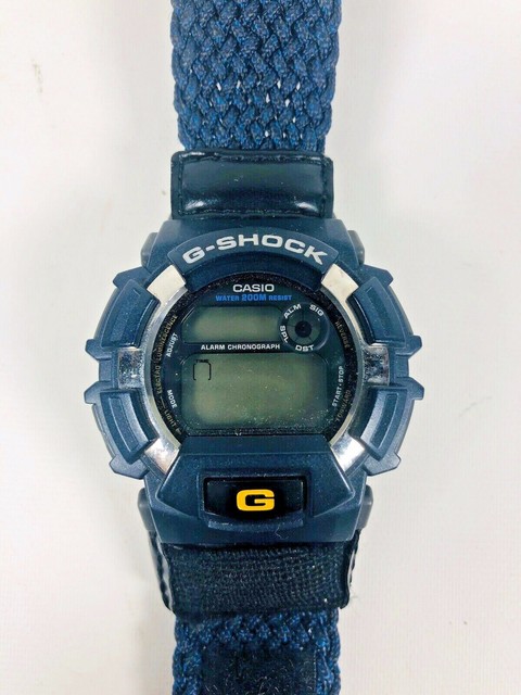 casio digital watch blue