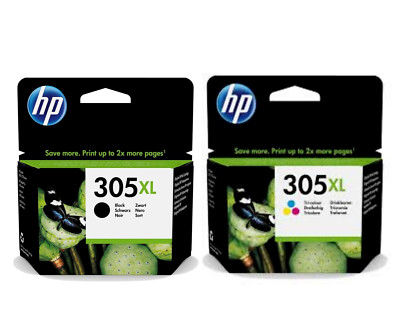 Genuine HP 305XL Color Ink / HP 305XL Black Inks HP Envy 6000 Printer ...