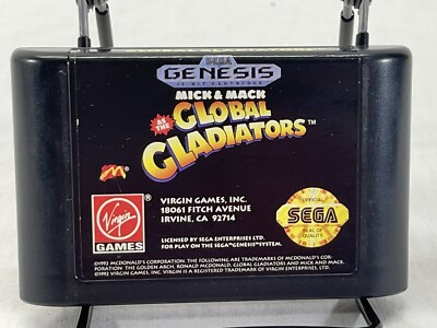 Mick &  Mack: Global Gladiators - CARTRIDGE ONLY - (Sega Genesis, 1992) TESTED