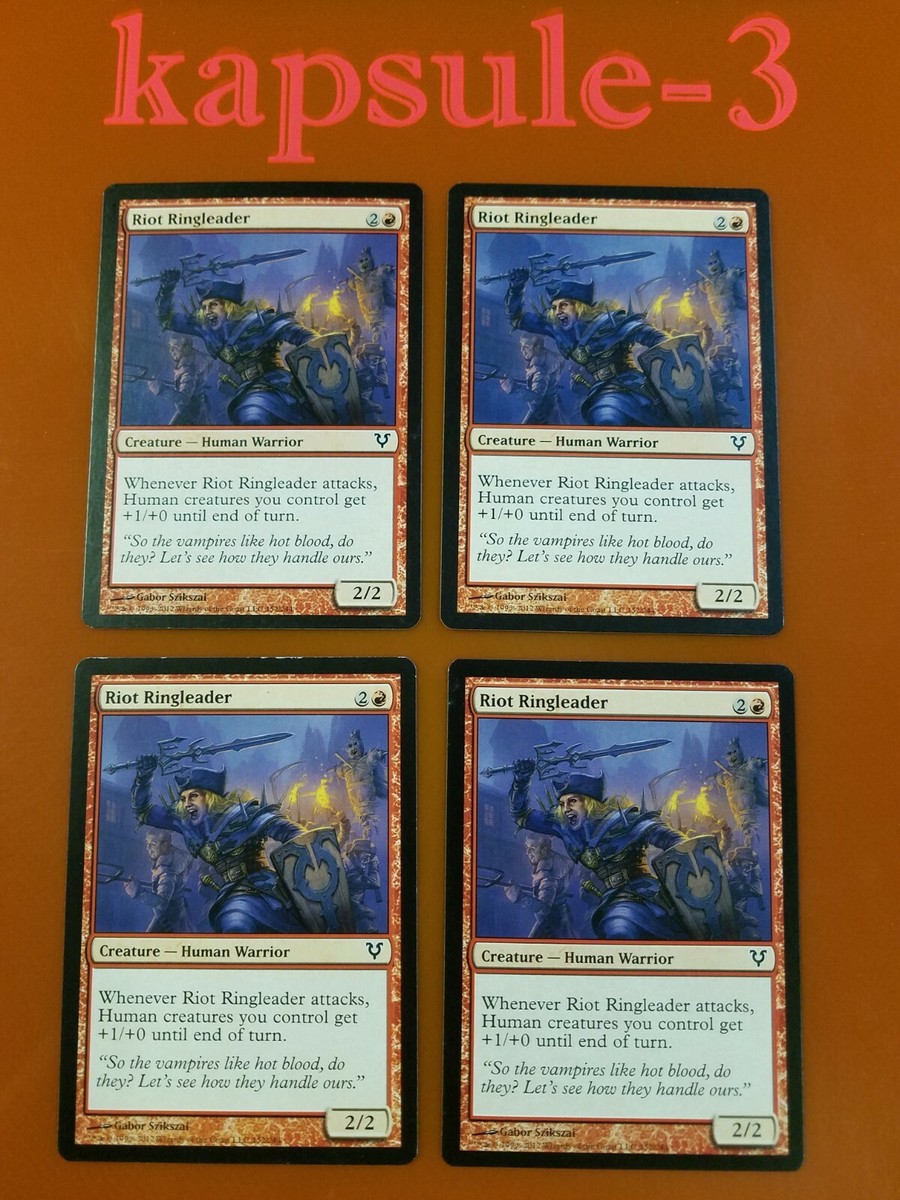 4x Riot Ringleader | Avacyn Restored | MTG Magic Cards
