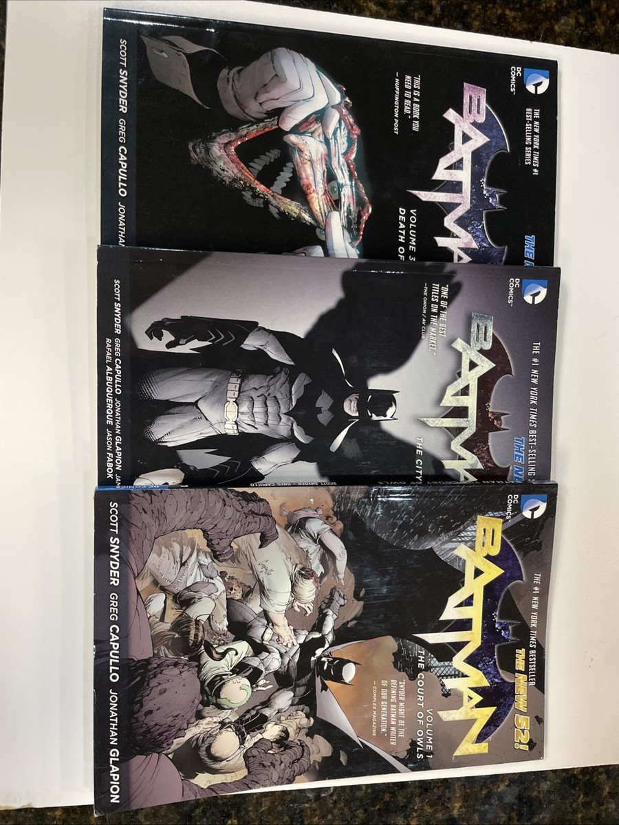 BATMAN The New 52 Lot Volumes 1 2 & 3 Trade Paperback TPB DC