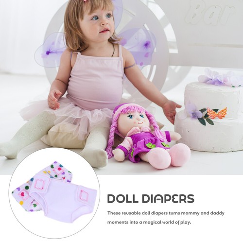 2 Pcs Caleçons Réutilisables acheter Poupée Couches Tissu Jouets Bébé Enfant Vêtements