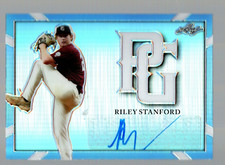 2021 Leaf Perfect Game Metal Auto Pre-Prod Platinum #BA-RS2 Riley Stanford 1/1