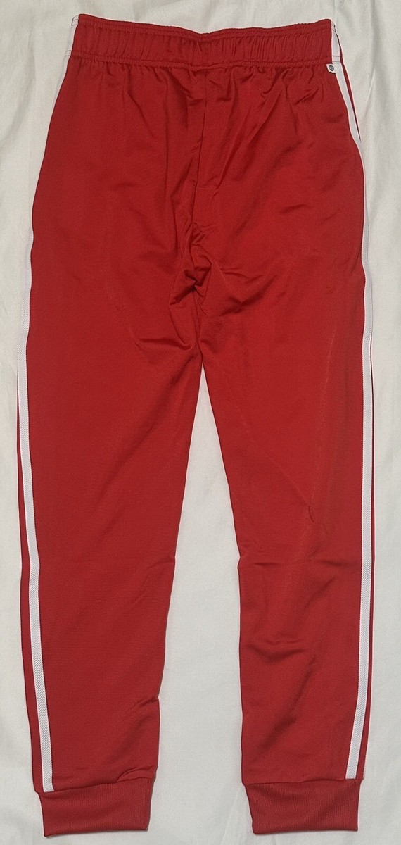 Adidas Original SST Track Sweat Pants Red/White. Youth Sz: Large