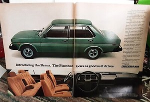1978 Fiat Brava Car Print Ad Looks Good As Drives