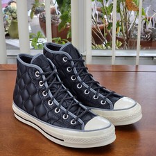 Converse Women's Chuck 70 Hi 169376C Black/Limestone Grey/Egret Size 9