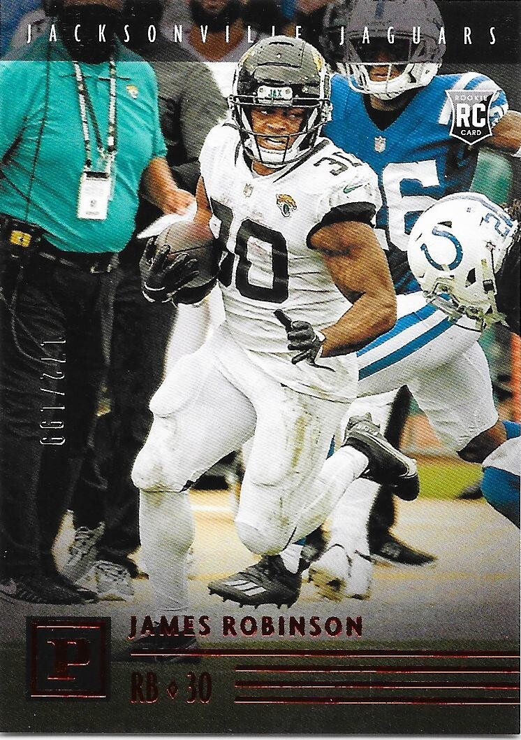 2020 Panini Chronicles James Robinson 172/199 Rookie Red Parallel