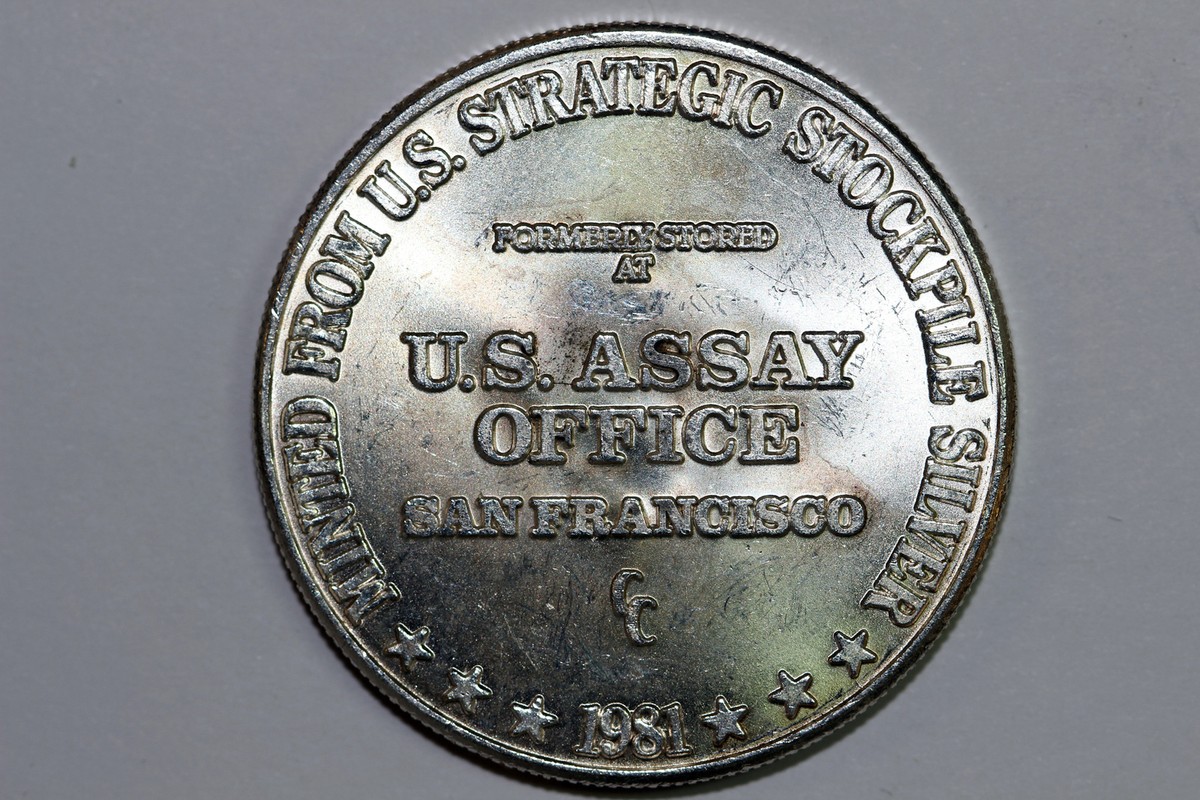 1981 1 Troy Ounce Fine Silver 999 Round From US Strategic