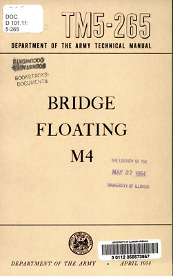 204 Page 1 April 1954 TM 5-265 Bridge Floating M4 Fixed Ferries Manual on CD