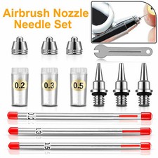 0.2/0.3/0.5mm Airbrush Nozzle Needle Replacement Parts for Airbrushes Spray Gun
