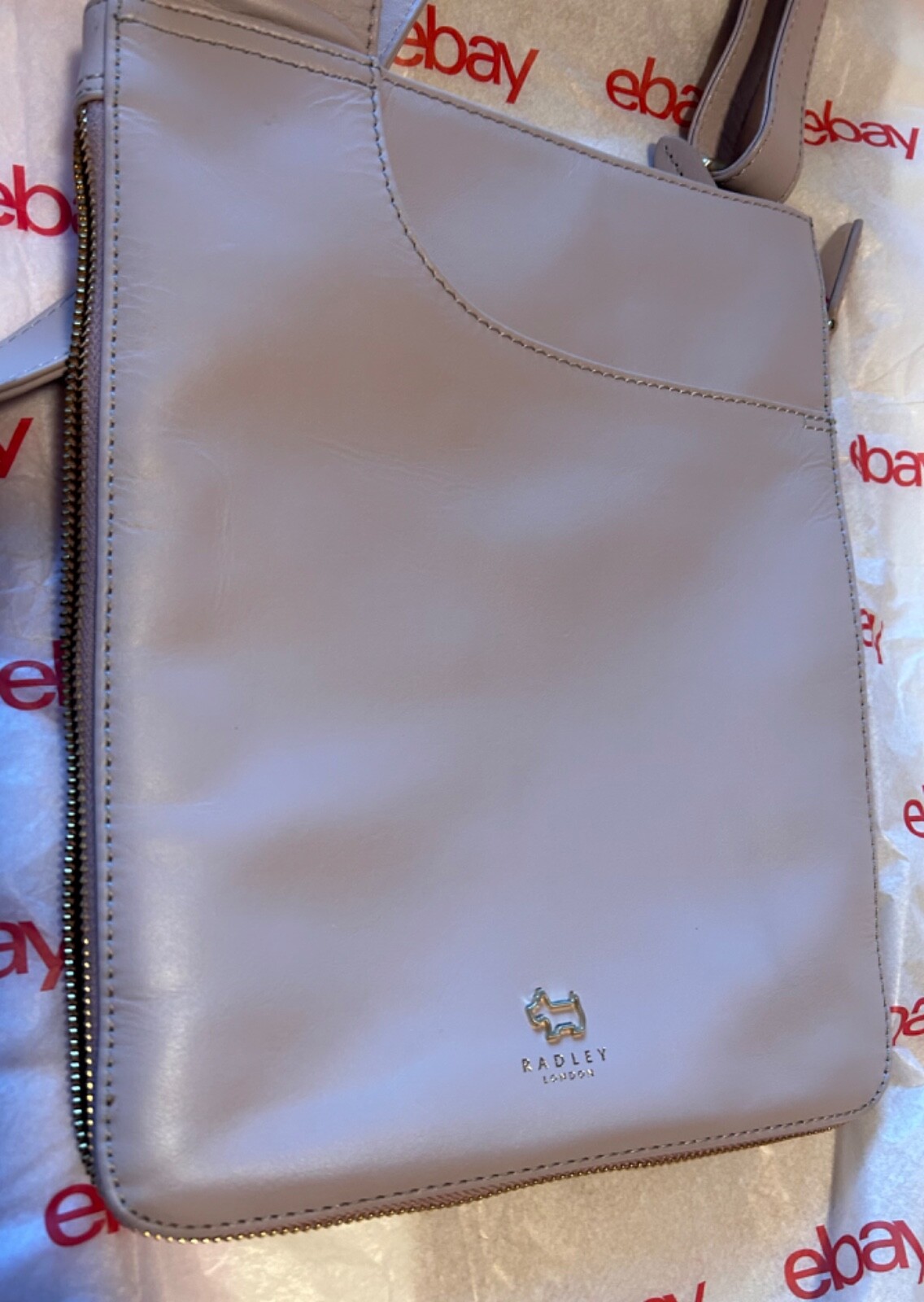 RADLEY London Medium Pockets Leather Crossbody Handbag Blush Pink eBay