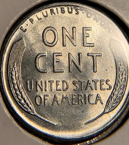 1943-S Steel Lincoln Cent Broken Reverse Cracked Die Uncirculated SKU# 34440