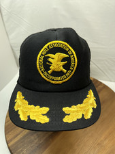 NRA Hat Cap Black NATIONAL RIFLE ASSOCIATION TRUCKER USA Scrambled Eggs