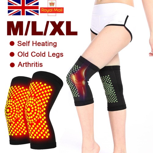 Self Heating Knee Brace Support Pad Thermal Therapy Arthritis