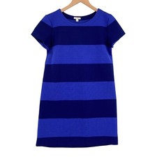 GAP Tee Shirt Dress Womens Small Two Tone Blue Striped Short Sleeve Pullover