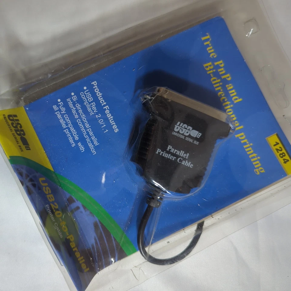 36 Pin USB to Parallel IEEE 1284 Printer Cable Computer PC Lead Adaptor Laptop - Image 3 of 3