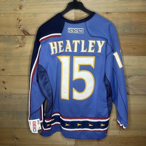 NWT CCM Atlanta Thrashers Dany Heatley #15 Alternate Hockey Jersey Men's XL - Picture 7 of 12