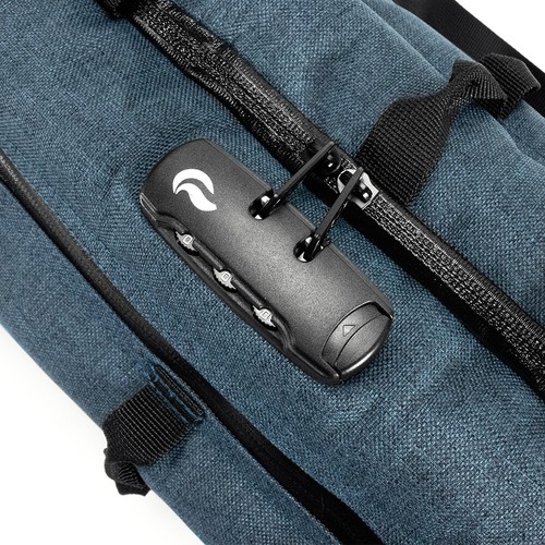 SKUNK Odor Smell Proof + Weatherproof Bag Carbon Lining-16″ DUFFLE TUBE - Denim - Picture 8 of 8