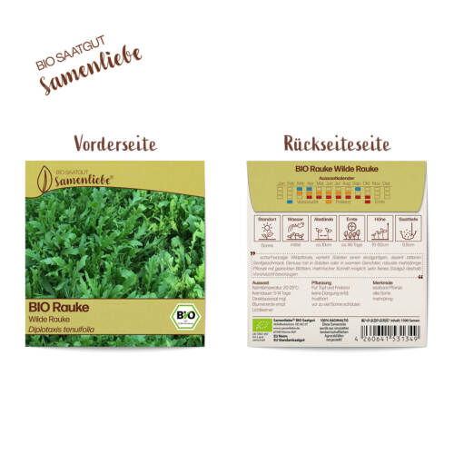 BIO Rauke Samen Sorte Wilde Rauke Kräutersamen BIO Kräuter Saatgut samenfeste Ra - Bild 4 von 8