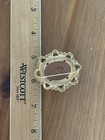 Vintage Beautiful Sparkly Goldstone Goldtone Cabochon Brooch Pin Gold Stone — photo 10