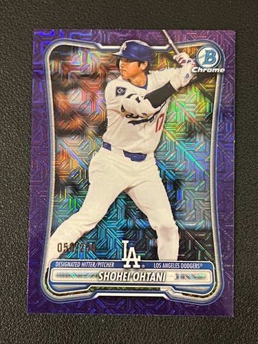 Shohei Ohtani 2026 Bowman Chrome Purple MOJO Refractor /250 Dodgers 