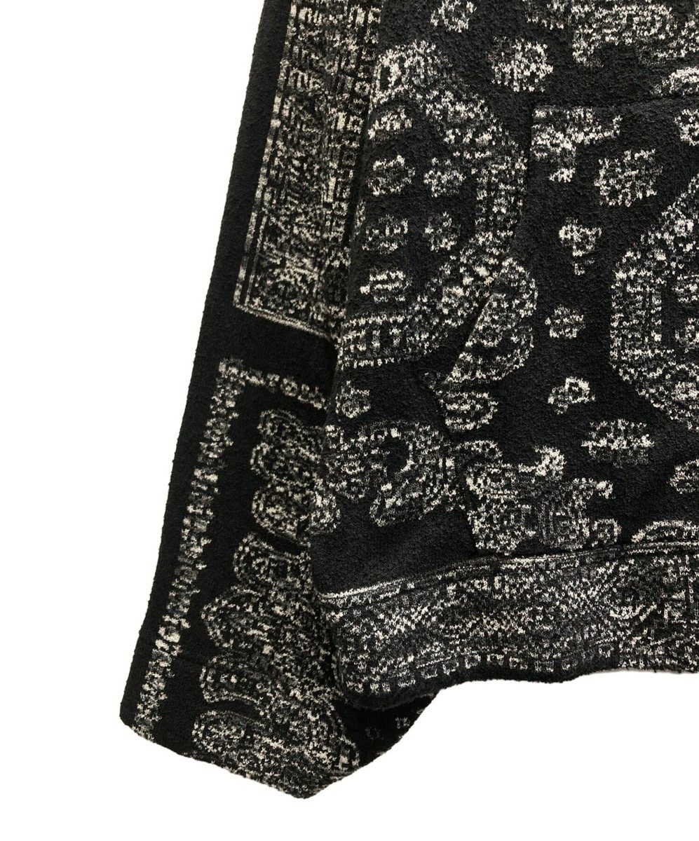 BREATHBR PAISLEY ZIP HOODIE / BLK